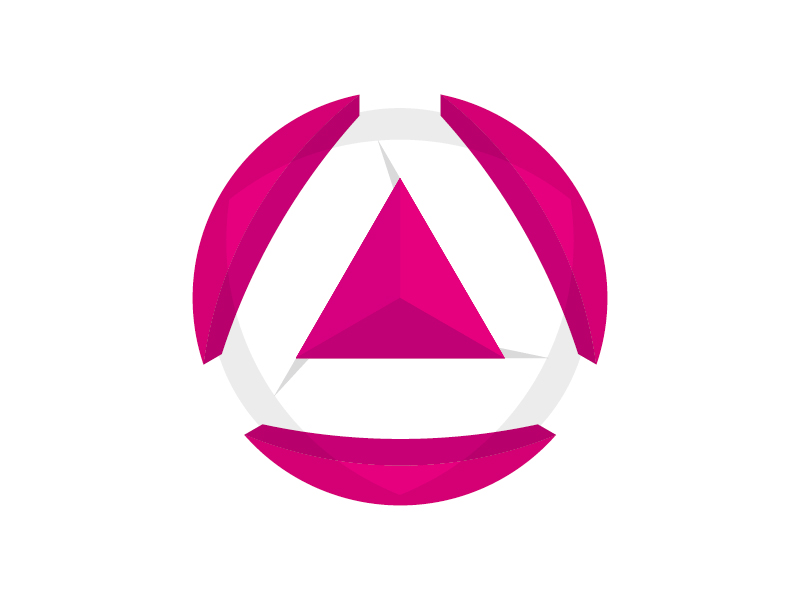 The FA Girls' Logo ball circle development football geometric girls logo. icon purple pyramid symbol the fa triangle