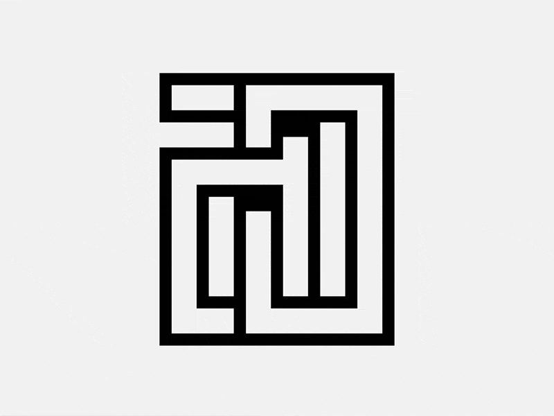 Personal Logo Glitch black distortion effect glitch lettering lines logo monogram stripe stroke typography