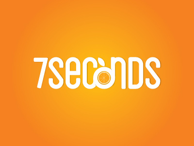 7 Seconds Logo energy drink fruits logo natural orange