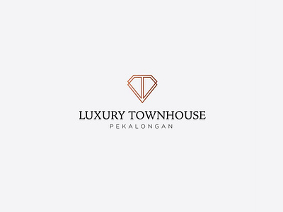 Luxury Townhouse Pekalongan brand branding design initials logo logo luxury property realestate logo town typography