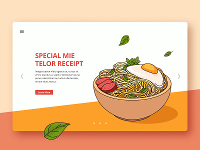 Mie Telor Ceplok design egg food illustration mie modern ui vector