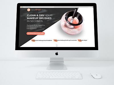 Electro Brash Cleaner Product Page landing page product page ui ui design website design