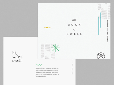 Swell brand book brand book branding layout