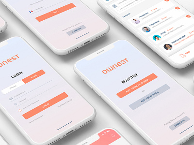 Ownest, the perfect app for SupplyChain app design app desing ios ios app mockups supplyapp uidesign uiux