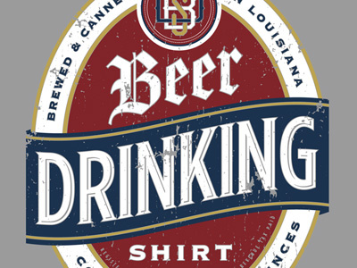 Red White and Blue Beer Drinking Shirt beer clothing shirt