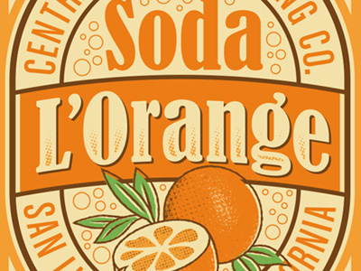 Soda L'Orange soda vintage