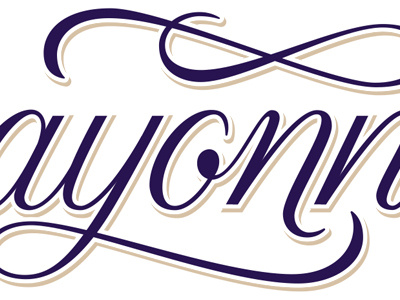 Bayonne Logo hand lettered logo