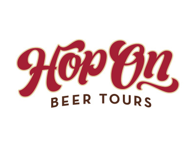 Hop On fat lettering script