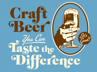 Taste the Difference apparel beer craft illustration