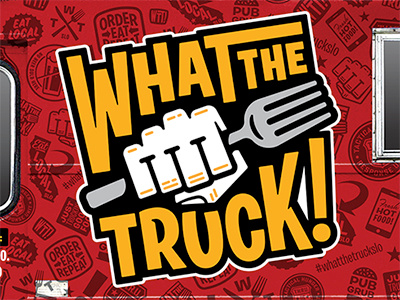 What the Truck! design food truck logo pattern