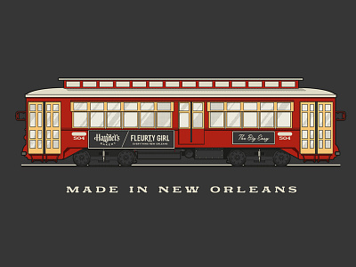 New Orleans Streetcar illustration