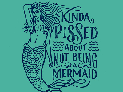 Mermaid Shirt shirt sketchy type