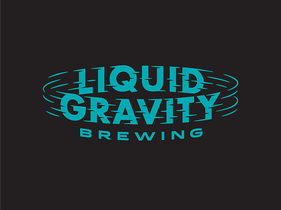 Liquid Gravity Brewing beer beer label gravity icons lettering logos type