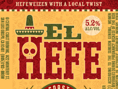 El Hefe - Central Coast Brewing Company 22oz beer packaging