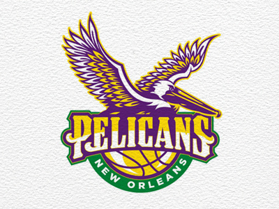 Pelicans - New Orleans Hornets Revised basketball pelicans professional type