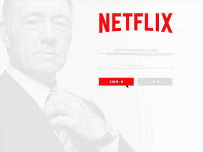 Netflix Sign-In Page log in netflix sign in web design