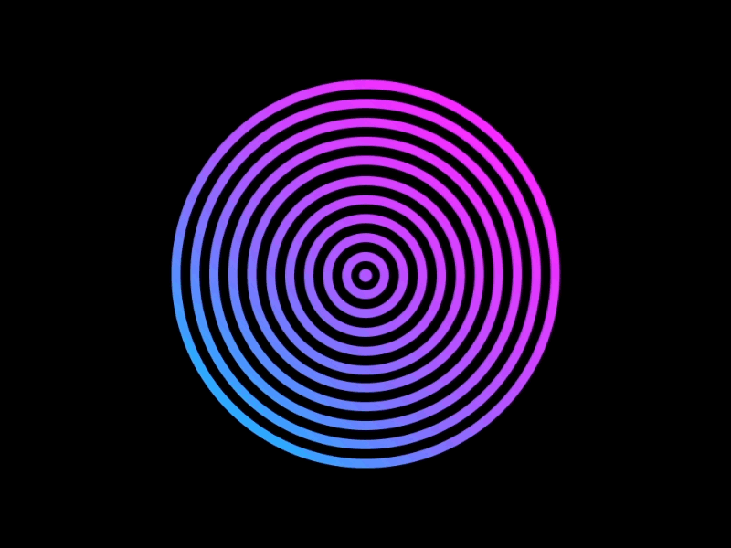 Circles animation circle loading radial ripple