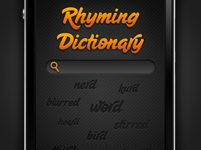 iPhone App Search Screen app dictionary iphone search ui