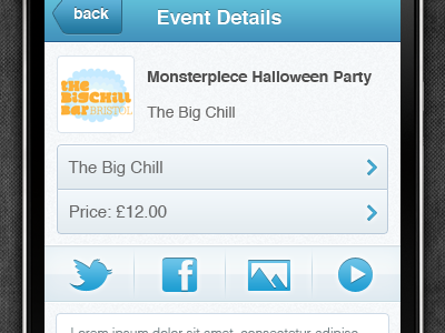 Event Detail Screen