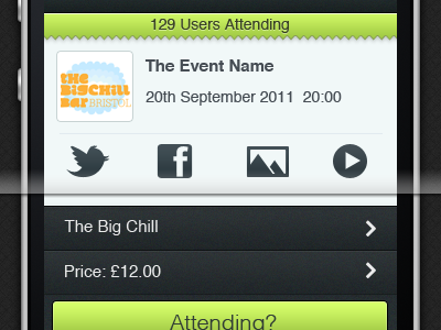 Event Detail iPhone App