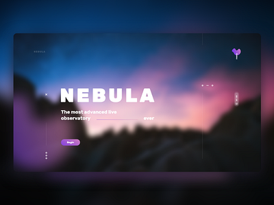 Nebula space exploration cosmos gradient home nebula space violet website