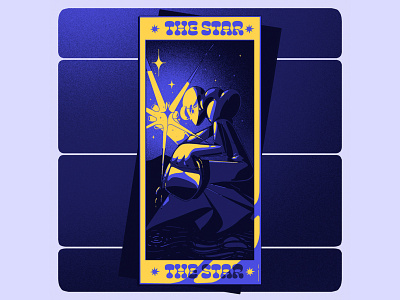 tarot card star art design digital art illustration illustrator ilustración magic motion design tarot