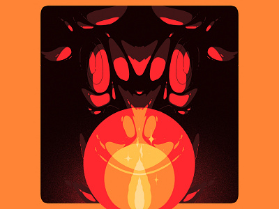 minotaur art design digital art fire illustration illustrator ilustración motion design