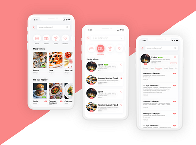 Food Menu App app cardapio design food app menu ui ux