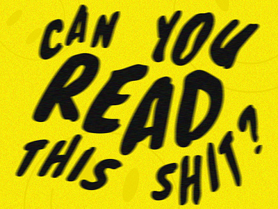 ReAdiNg iS cOoL blur books design lettering noise positivity reading smiley smiley face text texture yellow
