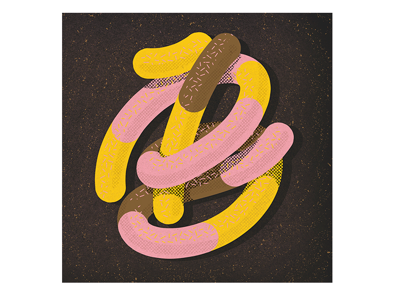 B for 36 Days of Type 2020 36daysoftype 36daysoftype07 custom design goodtype illustration lettering texture type