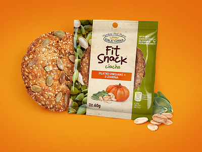 Fit snack cookie #1 backery cookie granola healthy food label label design letteing logo minimal packaging poland snack