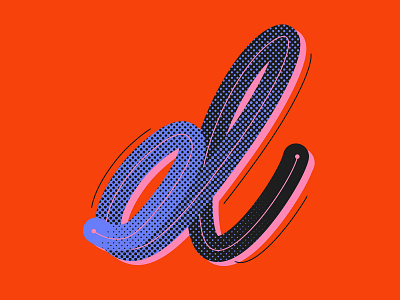 #D for @36daysoftype 36days 36daysoftype custom d design gradient letter lettering type