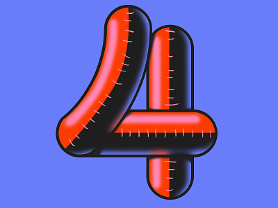 #4 for @36daysoftype 36days 36days 4 36daysoftype 36daysoftype06 4 custom design goodtype graphicdesign letter lettering logo showusyourtype texture type tyxca