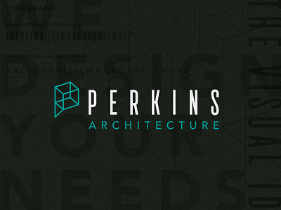 Perkins Architecture Identity architecture identyity logo typography