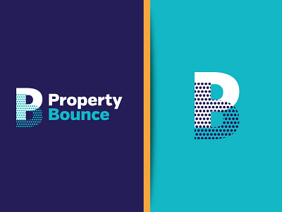 Property Bounce branding colorway identity letterform logo logo mark real estate typography