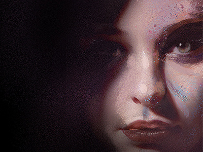 Album research digital face illustration painting women