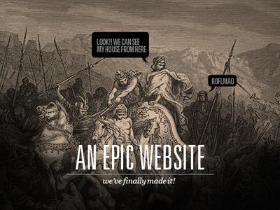 An Epic Website an epic website css design epic flash html sparta