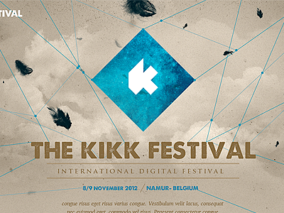 KIKK Festival Splash branding design kikk splash website