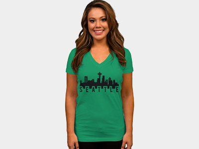 Seattle T-shirt apparel city skyline print seattle seattle washington skyline skyline silhouette washington