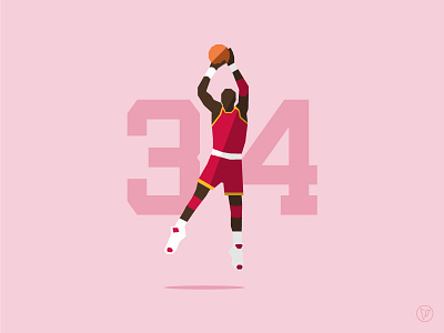 The Dream #34 basketball houston rockets illustration nba the dream