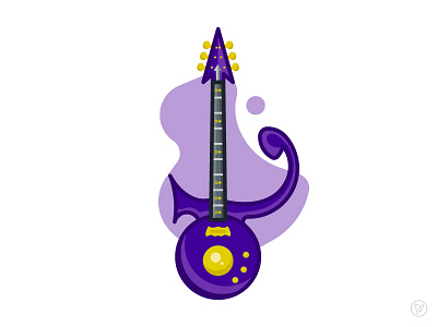 Steezy Guitars - Symbol Guitar (Prince) guitar icon illustrator prince purple rain symbol