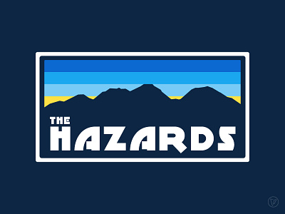 The Hazards, Tasmania australia badges design freycinet illustrator tasmania world