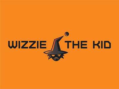 Wizziethekid // Logo Design / Horizontal black brand branding gamer logo glowy gradient gradient logo logo typographic typography