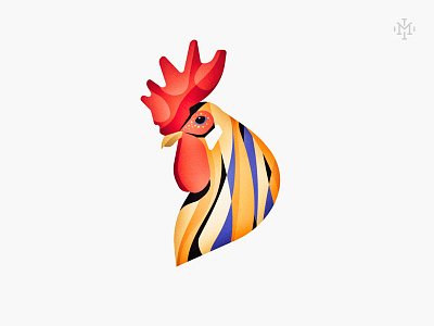 Petya 2017 chicken cock illustration newyear