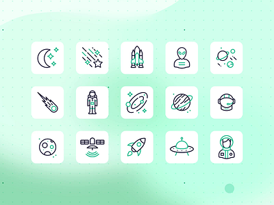 Astrology icon group animation icon