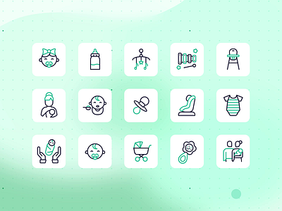 Baby Icon Group animation design icon