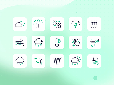 Weather Icon Group animation design icon