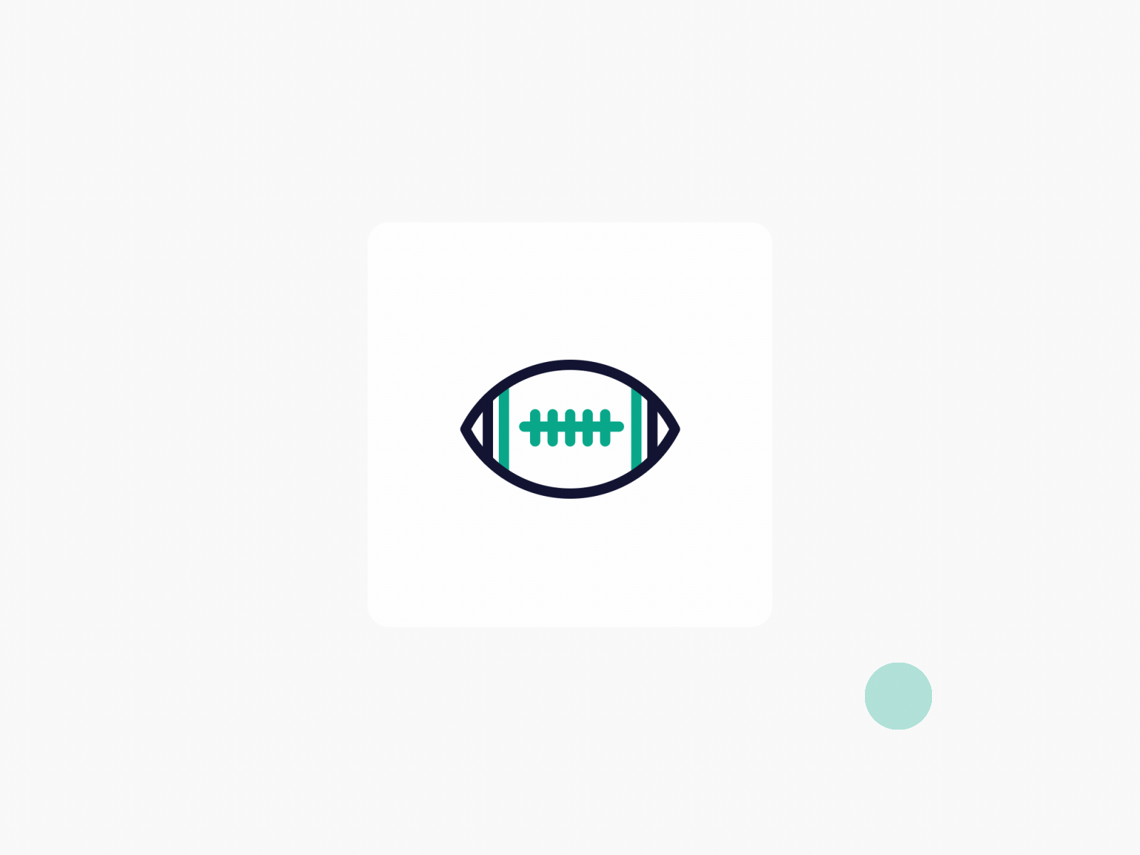 Rugby Ball Animated Icon
