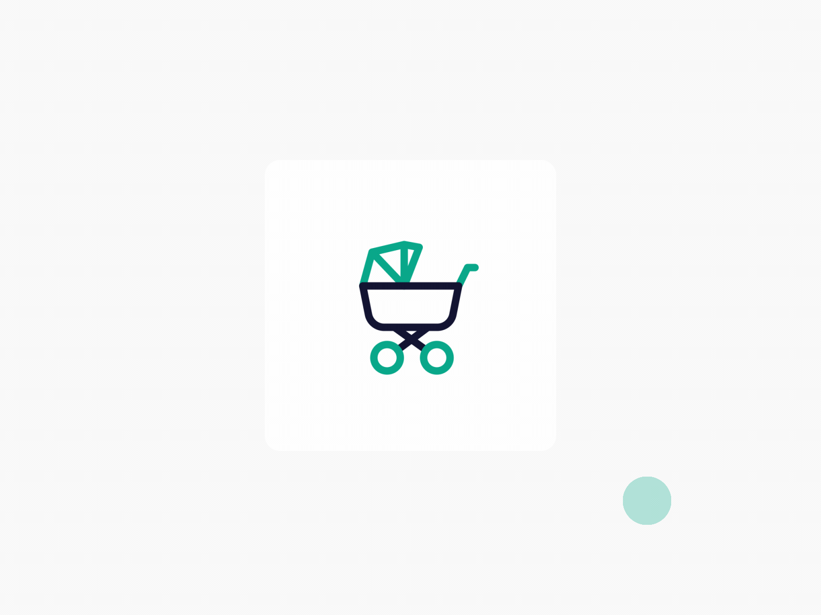 Stroller Animated Icon 2d animation animated icon animation baby baby shower bodymovin child gif icon icon set icons interactive lottie microinteraction microinteractions motiongraphics parenting stroller svg animation ux