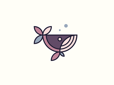 organic whale circle fruit icon logo organic watermelon whale